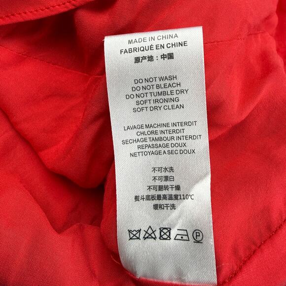 IRO Blink Asymmetrical Floral Midi Skirt Size 4 Red - Picture 7 of 8